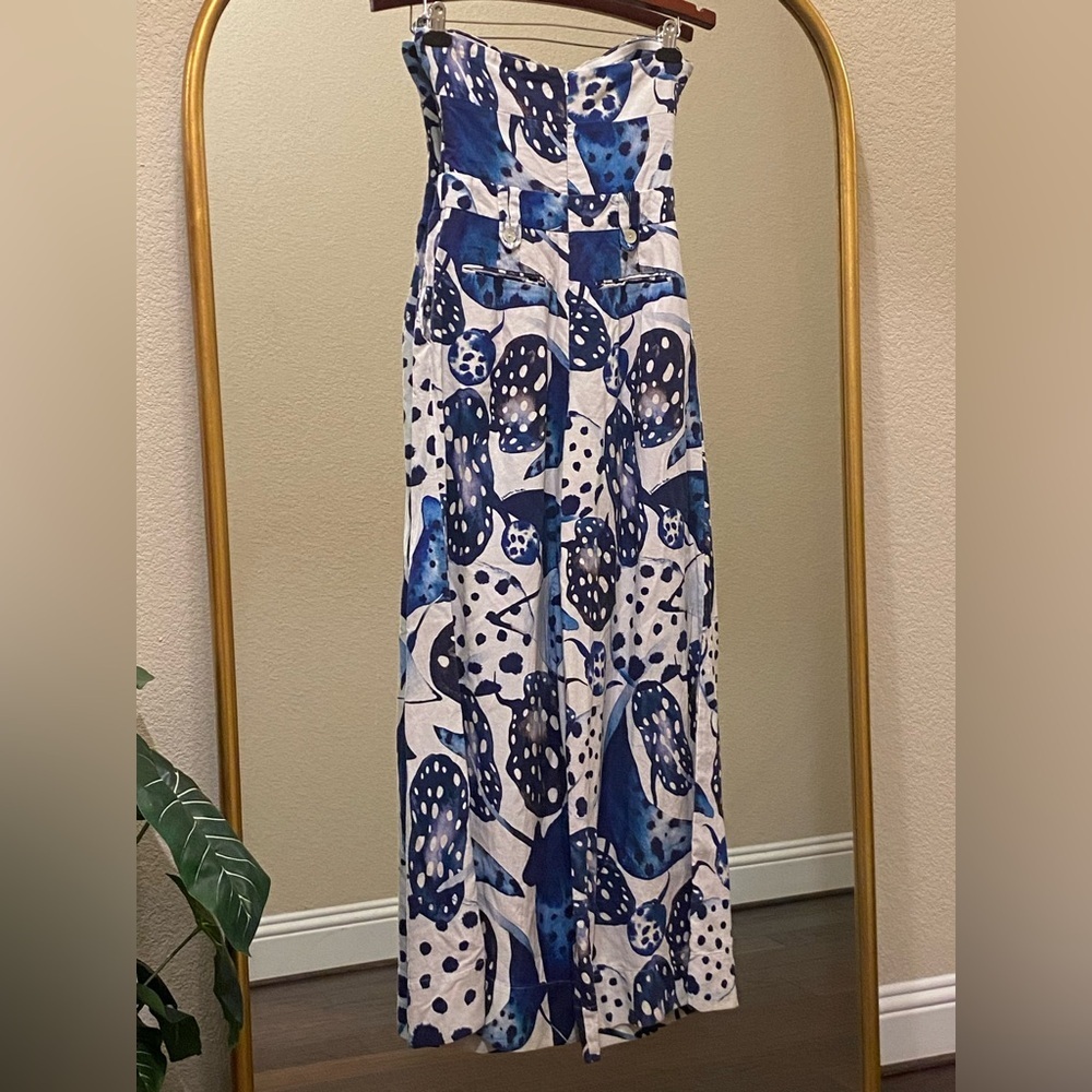 FARM Rio Mantas Strapless Maxi Jumpsuit Size S - Picture 8 of 12